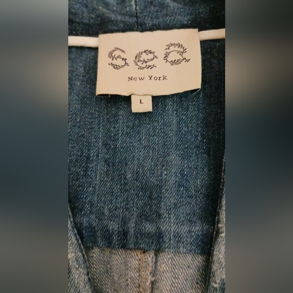 SEA NEW YORK  Denim Indigo vest, size L - Picture 3 of 7